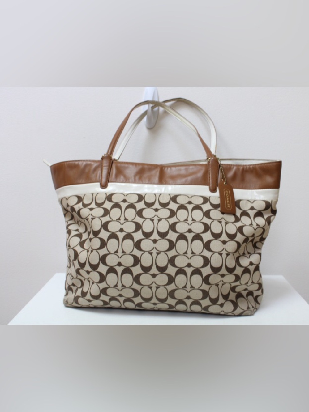 Coach signature logo Y2K tote bag